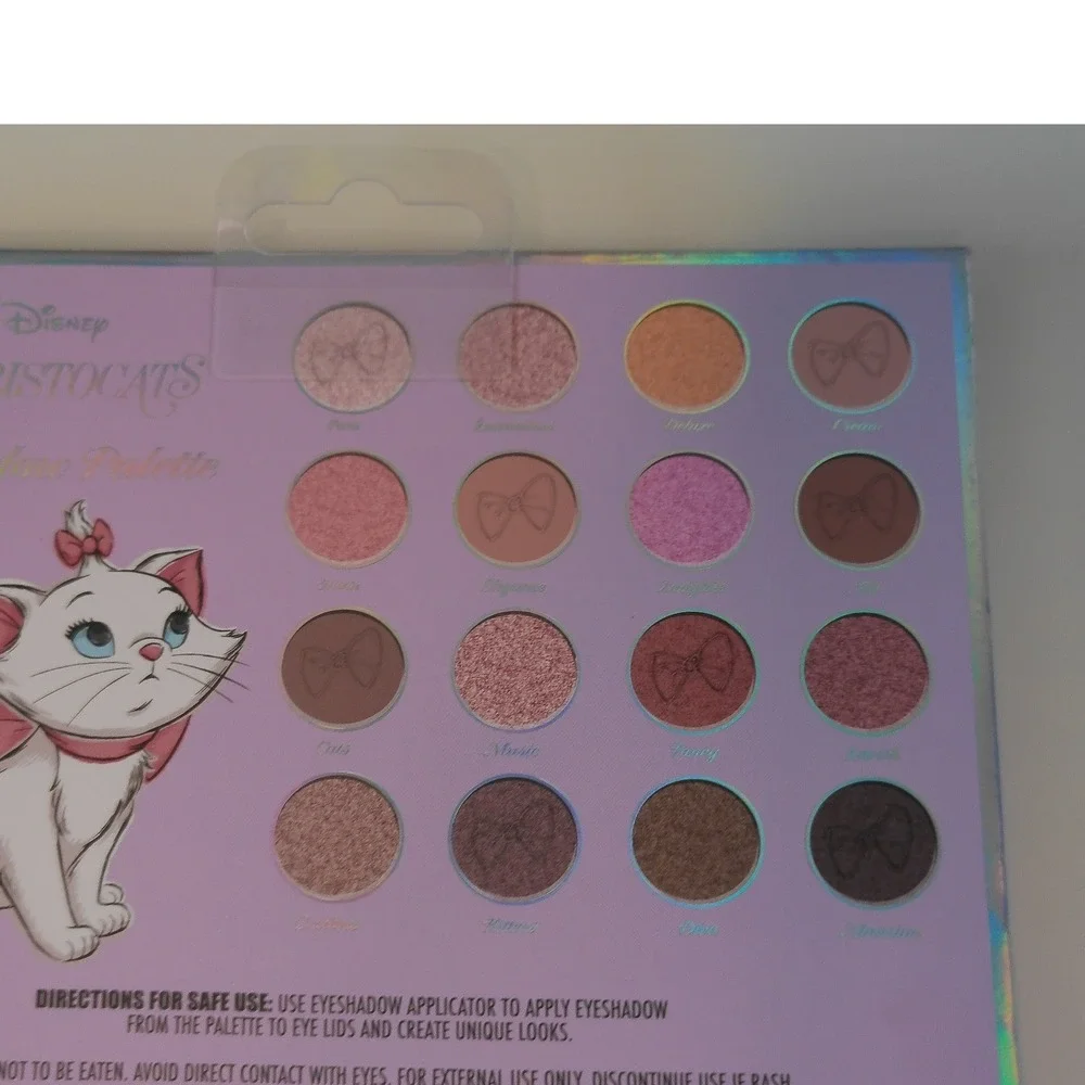 Disney Aristocats Marie 16-Shade Eyeshadow Palette Taste Beauty Pink Purple NEW